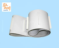 pu<a href='http://m.ontimecarpet.com/shusongdai/shipin/' target='_blank'><u>食品輸送帶</u></a> 加無(wú)底座擋塊傳送帶